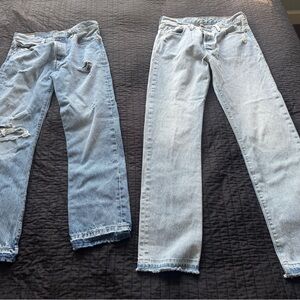 Levi's Women's Blue Jeans - Distressed and Classic